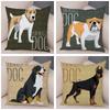Sofa Home Pillowcase Color Schnauzer Dalmatians Cushion Cover Decorative Cartoon Dog Pet Animal Pillowcase