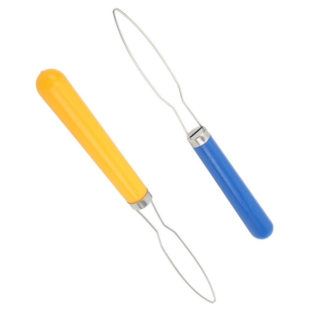 6Pcs Multi-Color Mix Dressing Aid Comfort Grip Handle Portable Button Hook  For Low Vision