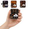Kids Halloween Party Favor Mini Ghost Tin Box Set, Little Pocket Cute In A Box, Soft Plush Figurine Miniature Scene Spooky Desktop Decor, Gifts