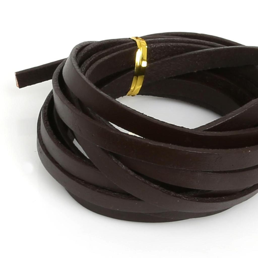 2 Meters High Quality Genuine Leather Cord Flat Strand Cow Leather Rope For Handmade Necklace Bracelets DIY Jewelry