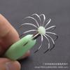 Stainless Steel Luminous Barbless Squid and Cuttlefish 12-Needle Umbrella Fishing Hooks