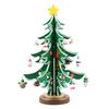 Small Wooden Christmas Tree Ornaments Decoration Present, Easy Assembling Without Using Tools