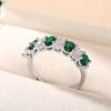 Cubic Zirconia Rings Finger Accessories Lady Nuptial Wedding Occasion Band For Women Jewelry Present GiftsWedding Gift Idea