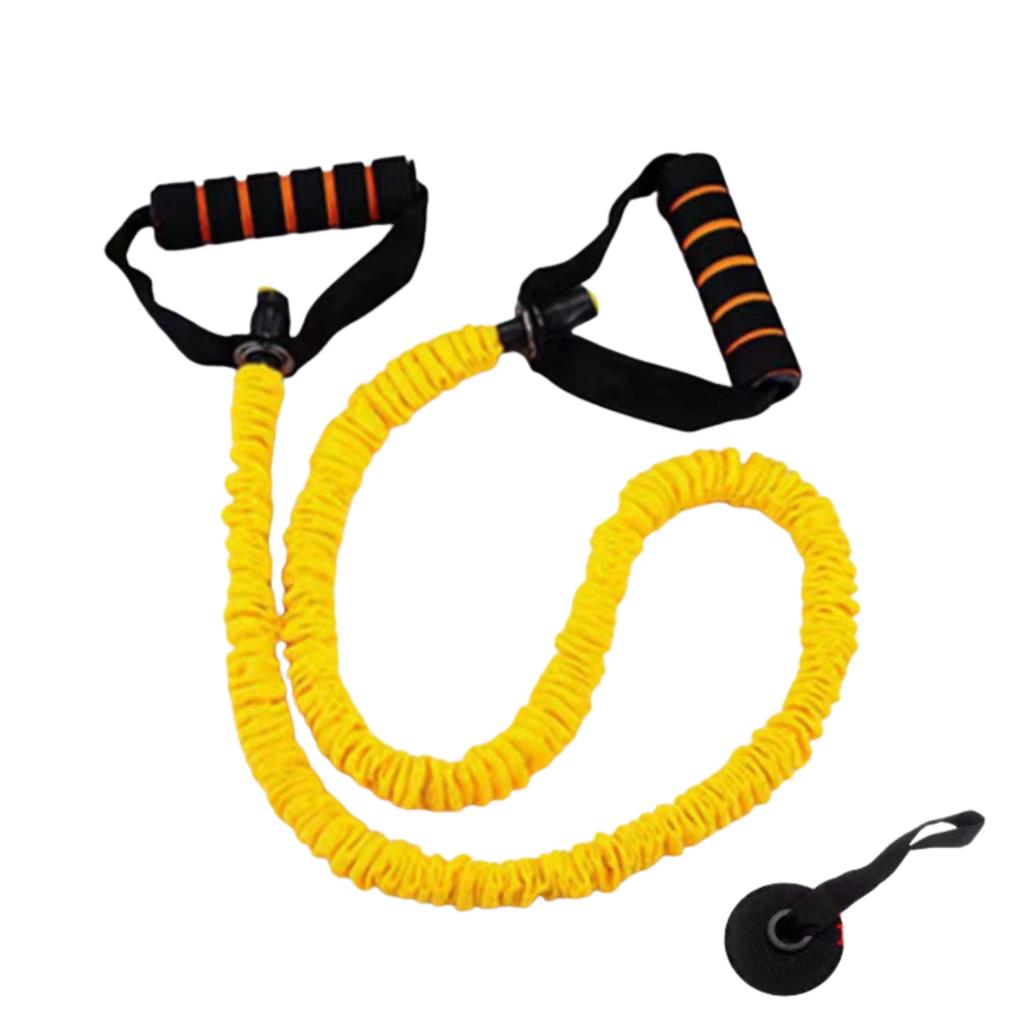 Single-letter Resistance Band Telescopic Cloth Sleeve Anti-break Fitness Resistance Band Exercise Elastic Band Fitness Equipment