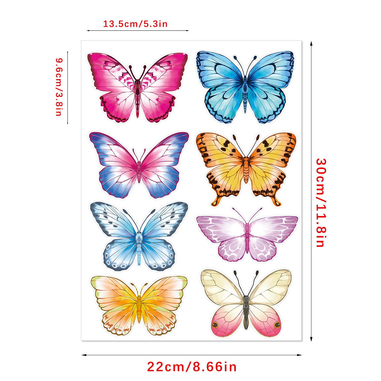 

Самоклеящиеся наклейки на стену с изображением мультяшной бабочки для украшения дома, фона для детской комнаты, сделай сам 22 *30cm