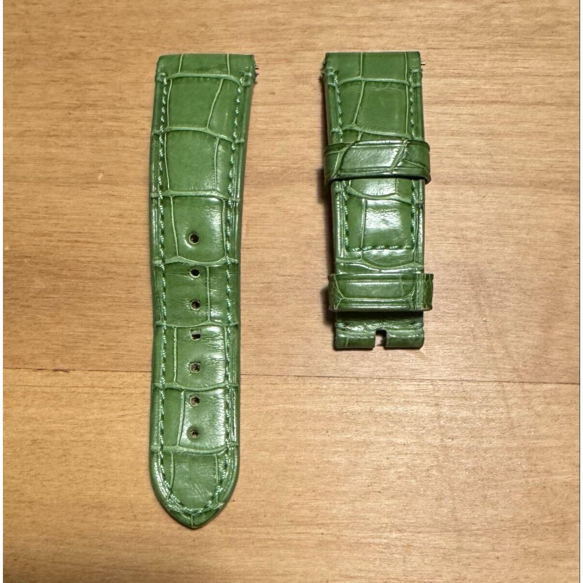 Used Panerai Alligator Genuine Belt Green 22-20mm