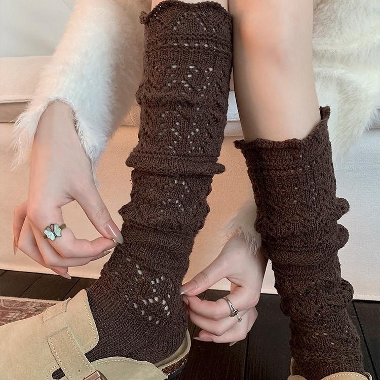 Retro Stacked Socks, Spring And Autumn Warm Wool Calf Socks, Wei Xue, The Same Knitted Woolen Stockings