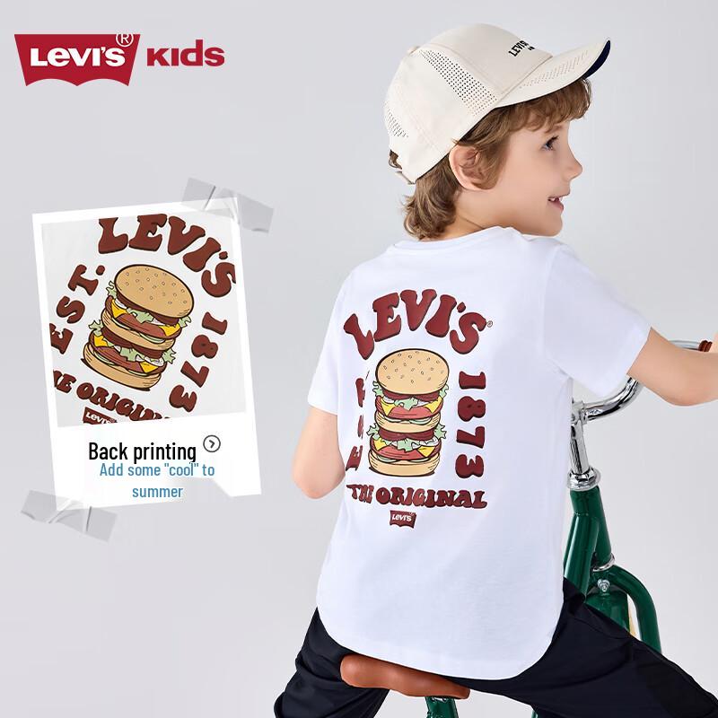 Levi s Boys  2025 Summer Cotton Short Sleeve T-Shirt L