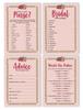 Inkdotpot Bachelorette Party Games Set Bundle Floral Of 4(50 Sheets Each) W Miss To Mrs Gold Banner Fun Bridal Shower Games