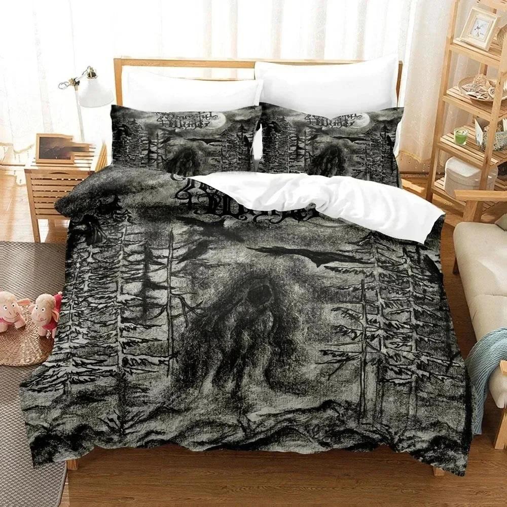 3D Printed Burzum Bedding Set Duvet Cover Bed Set Quilt Cover Pillowcase Comforter king Queen Size Boys Adult Bedding Set