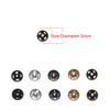 10/24 Pcs Mini Buttons For DIY Doll Clothes Tiny Metal Buckle Invisible Snap For 1/6 Doll Clothing Sewing Accessories