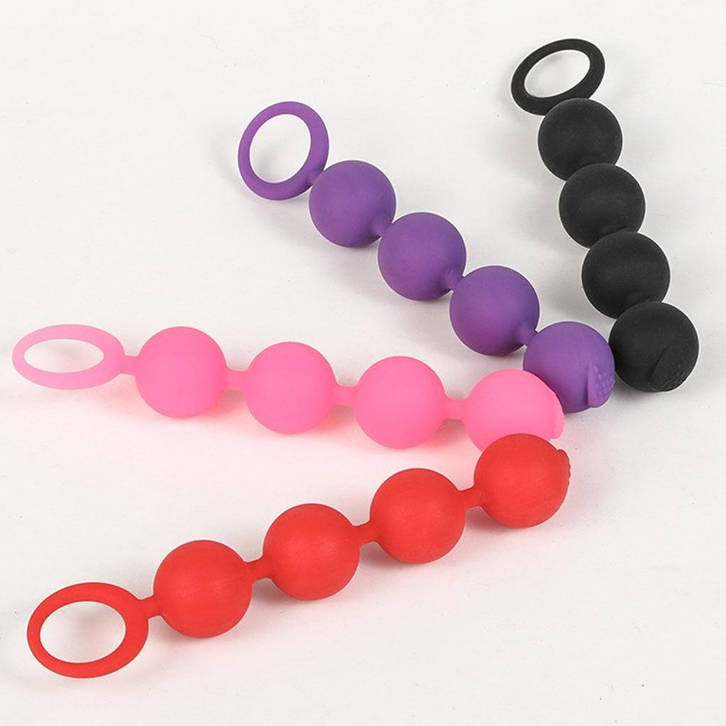 Anusperlen, Anusspielzeug, 5 Kugeln, Sexspielzeug, Anus-Buttplug, Prostata-Massage-Stimulator, Anustrainer, flexibles Analkettenspielzeug