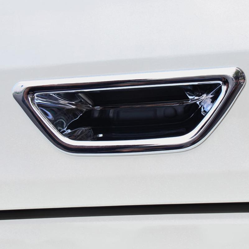 

1 шт., хромированная накладка на чашу задней двери, наклейка, подходит для X TRAIL X-trail Xtrail Rogue T32 2014, бантик задней двери