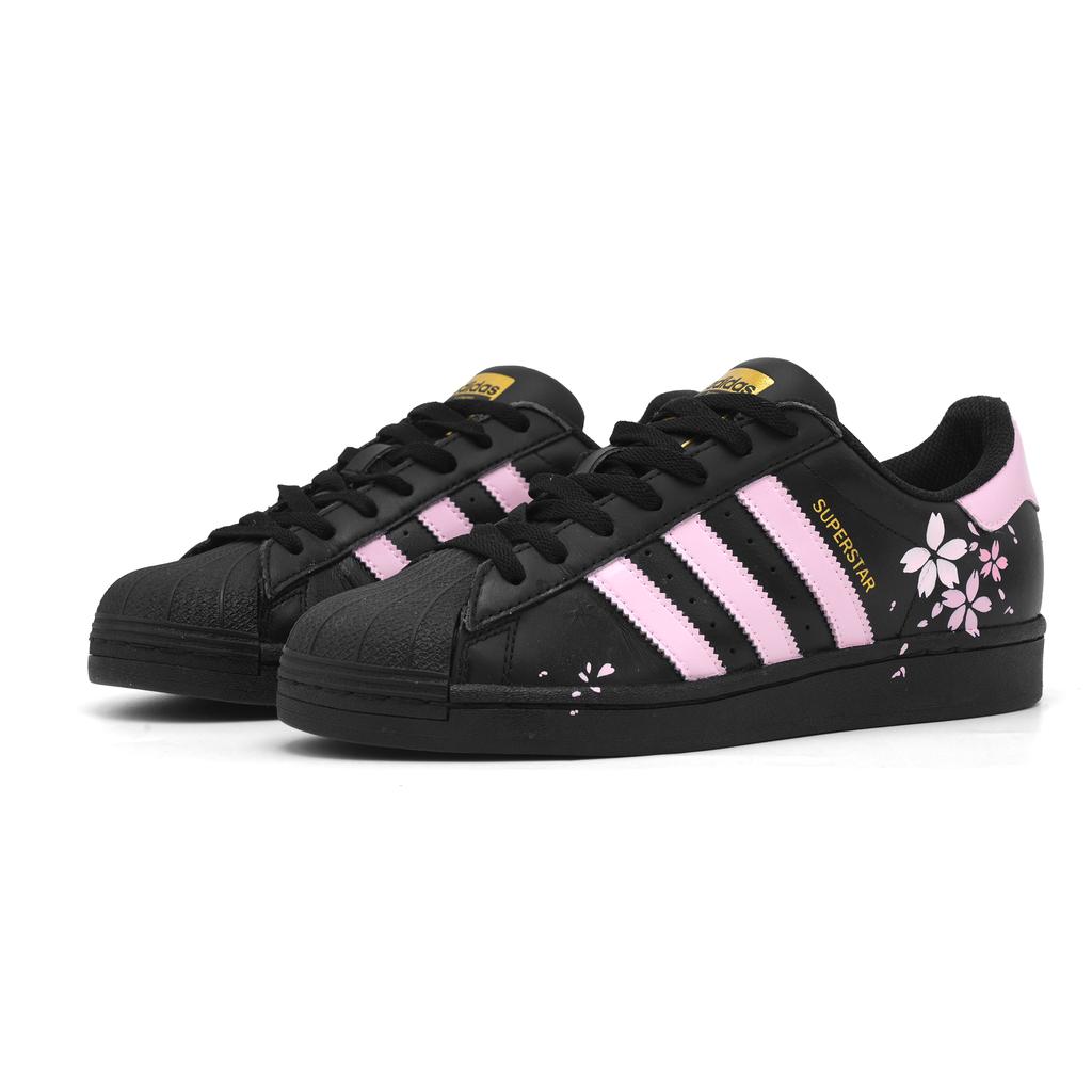 Adidas Originals SUPERSTAR Girly Sweetheart Pu Abrasion Resistant Lightweight Low top Skateboard Shoes Women's JI0079(Team268-)