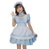 Blue Alice Girls Maid Clothing Girls Cute Lolita Dress Kids Princess Dress Lolita