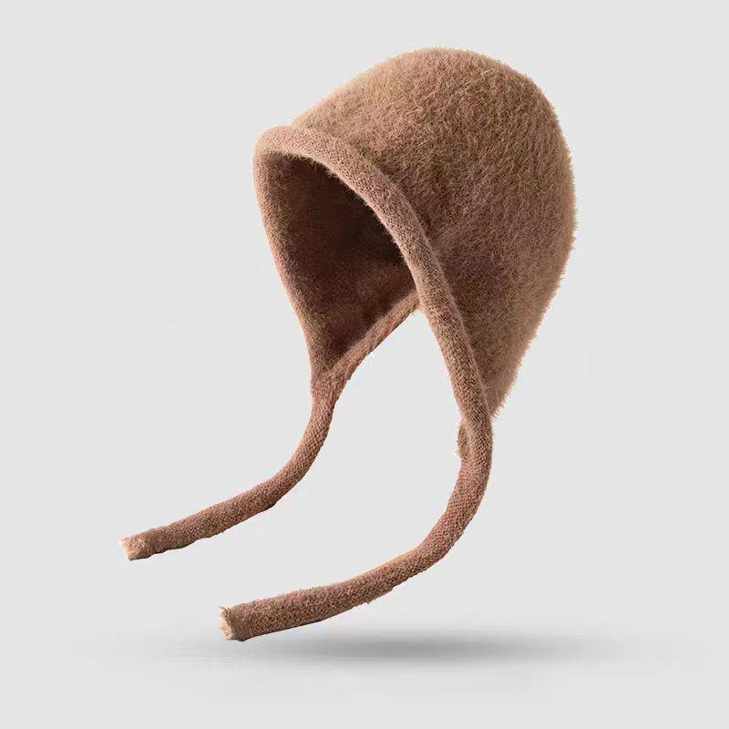 

Women S Solid Color Warm Thick Fisherman Knit Hat For Autumn And Winter as the picture