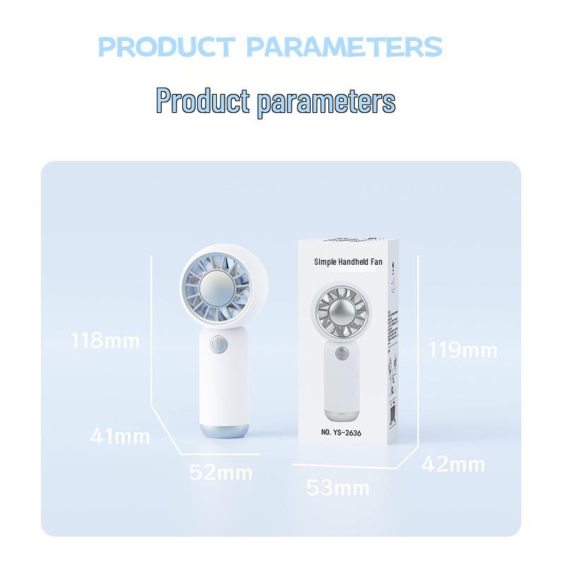 Mini Handheld USB Rechargeable Silent Fan - Perfect Portable Gift for Kids with Optional Custom Logo