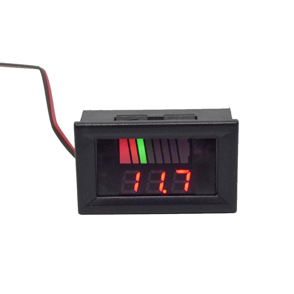 Indicator de nivel de încărcare a bateriei auto 12V 24V 36V 48V 60V 72V Contor de capacitate a bateriei cu litiu Tester Display Tester LED Voltmetru
