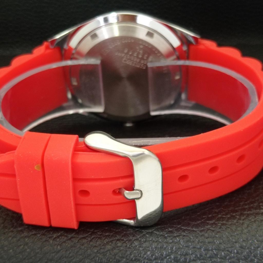 REFURBISHED VINTAGE SEIKO 5 AUTOMATIC 6309A JAPAN MENS RED DIAL WATCH a434692-2