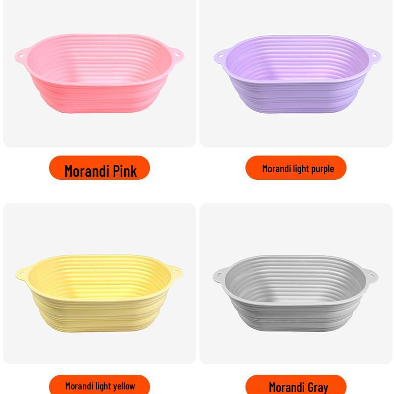Silicone Toast Bread Baking Mold - Food Grade, Foldable Bread Basket Pan