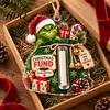 Christmas Tree Decoration with Money Clip Cash Gift Ornament 2D Acrylic Green Elf Card Decoration Personalized for Teenagers Xmas Hanging