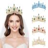 Shiny Ornament Baroque Queen Tiaras Luxury Princess Crown Bridal Headwear  for Women Girls
