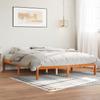 Vidaxl Bed Frame Without Mattress, Waxed Brown, 160X200 Cm, Solid Pine