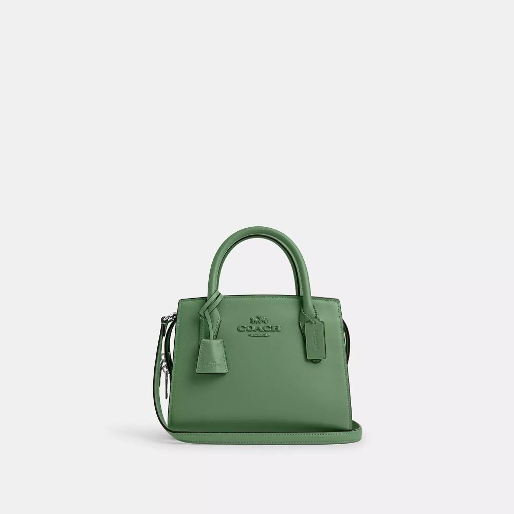 

Coach Andrea Carryall серебристый нежно-зеленый