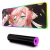 yan fei Mouse Pad RGB Gaming Mousepad Big LED Pad PC Desk Mat Luminous Mouse Pad Large Keyboard Mats Table Rug With Backlit