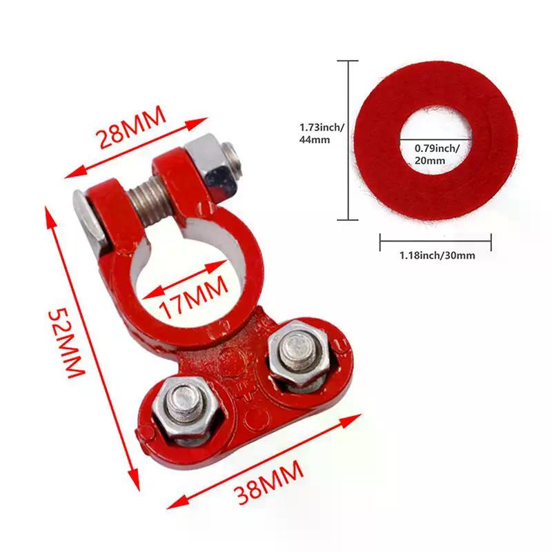1 Set Automotive Connection Wires 8AWG Battery Terminal Post Connectors For Cars Motorcycles Ships Battery-Free Tools