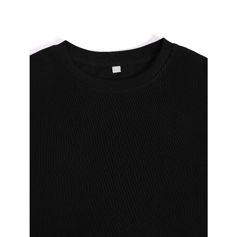 European Sizes T Shirt Faith Letter Applique Mens T Shirt Crew Neck Summer Casual