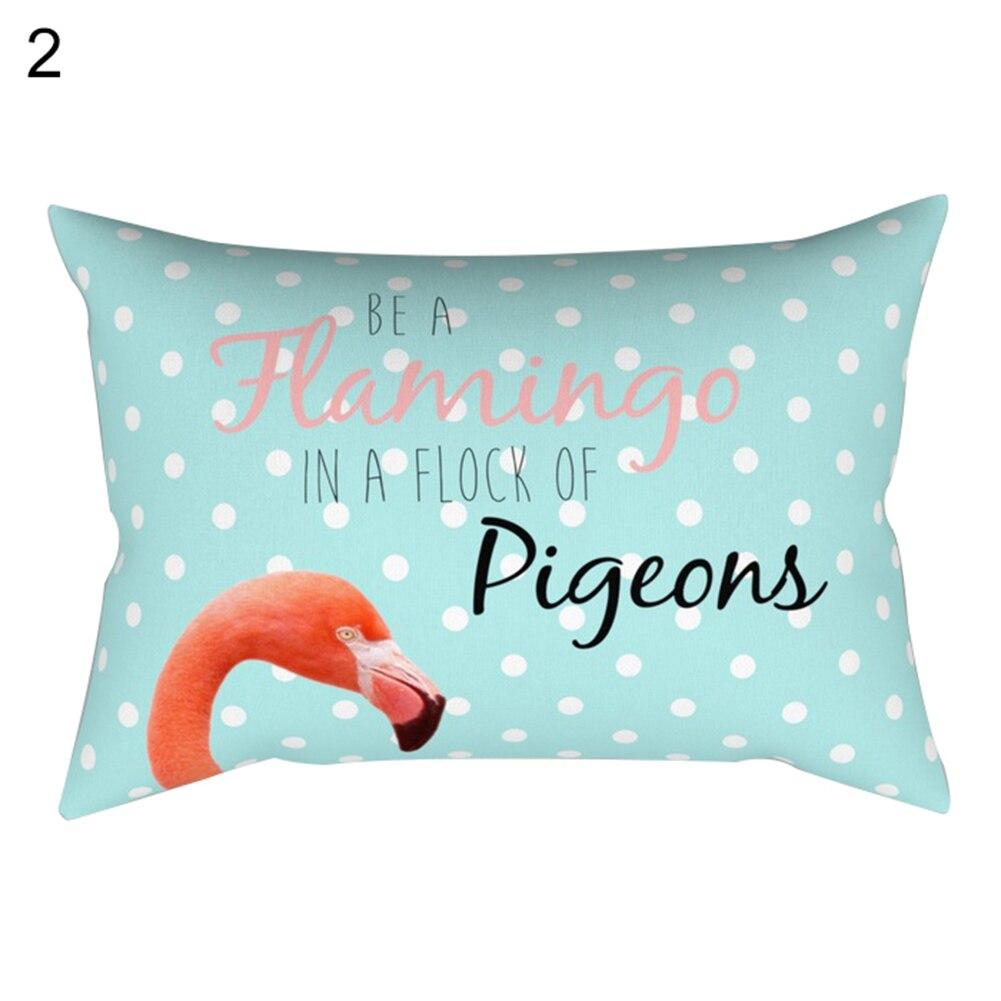 WO_ 30x50cm Pillowcase Pillow Cushion Case Cover Flamingo Design Home Decor Prop WO_ 30x50cm Pillowcase Pillow Cushion Case Cover Flamingo Design Home Decor Prop