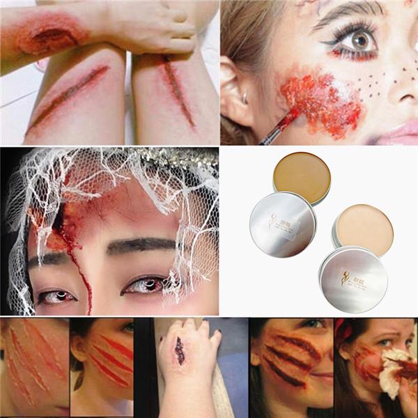 Pad Nose Halloween Knife Scars Wrist Cosplay Flesh Color Cover Eyebrows Mud Skin Wax Shaping 