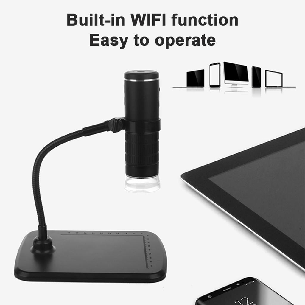 1920x1080 Camera Resolution HD Magnifying Glass Digital WiFi Microscope F210 with 8 Adjustable LED Lights