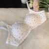 Floral small-breasted underwear, big breasts show small gathering, thin bras in summer, women's anti-expansion light, no steel ring to look thin