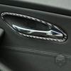 2Pcs Carbon Fiber Interior Front Door Handle Cover Trim For BMW 6 Series E63 E64