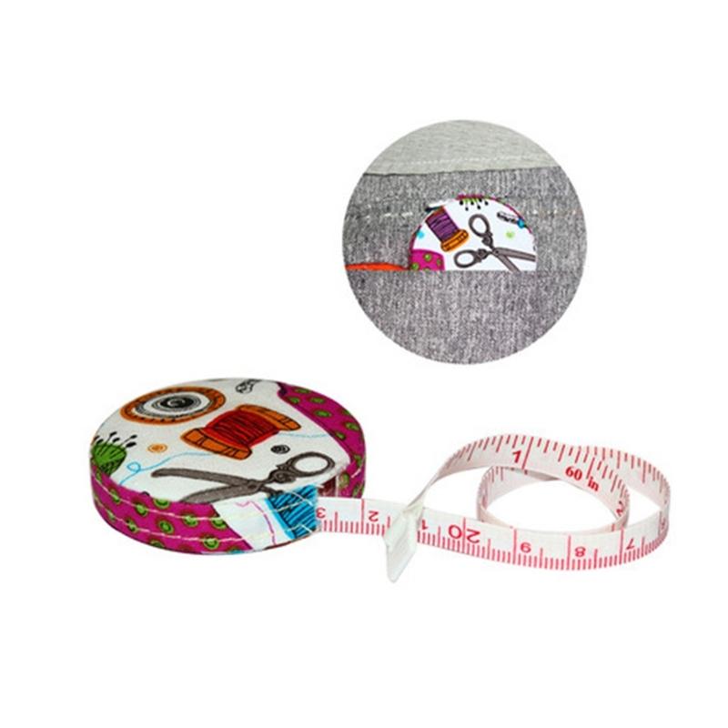 1.5 Meter Colorful Fabric Tape Measure Soft Sewing Ruler for Crafting Tailoring Portable Cloth Measuring Tool