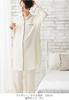 Maternity Double and with Front Long for Hospital Stay and Size Ivory [ANGELIEBE] Pajamas, Gauze, Pre- Post-Natal, Pants, Simple, Opening, Sleeves,