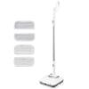 Iris Ohyama Electric Mop Cordless 2-Way Wet/Dry Wipe Floor Wiper Powerful Vibration Freestanding Water Spray LED Equipped IC-M01-W White