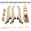 Right Hand Driver RHD Beige Black Car Interior Leather Door Handle Assembly 7PCS Set For BMW 5 Series F10 F11 523i 525i 528i 530