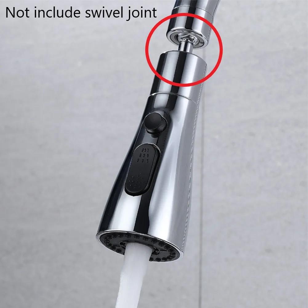 Kjøkken Utrekkbar Kran Spraydusjdyse 3 Moduser ABS Vannbesparende Baderom Vask Dusjhode For 1/2" Tilkobling