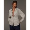 YYFS Damenmode Casual Frühling Herbst Streifendruck Langarm Polokragen Blusen & Hemden