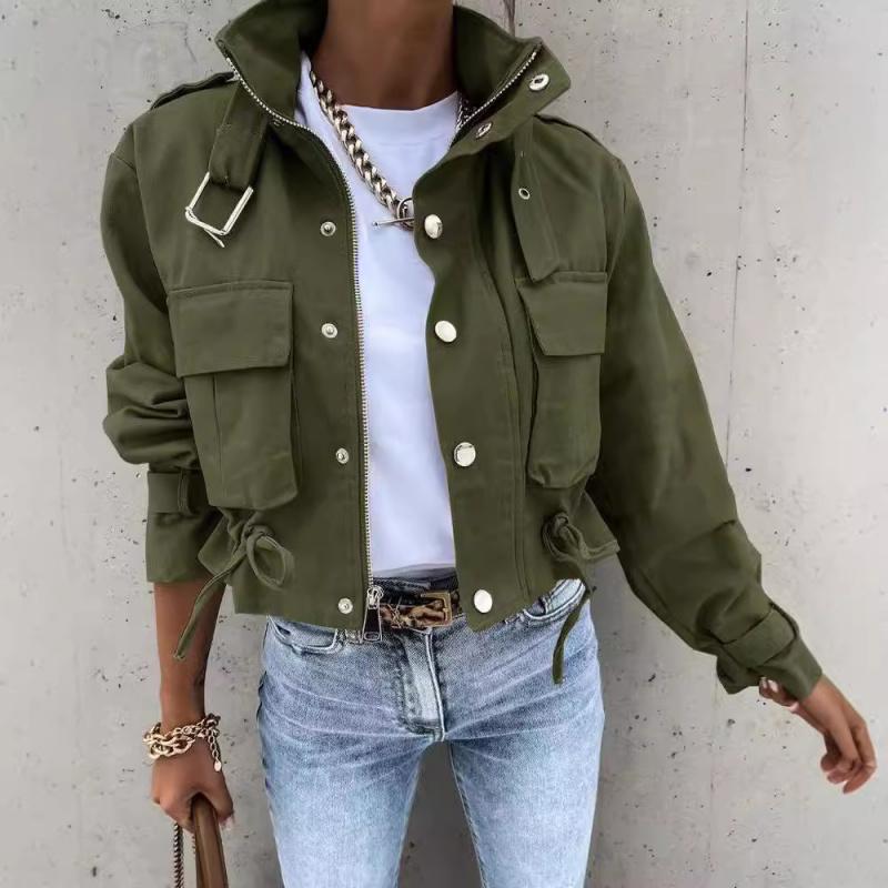 Nueva Chaqueta Casual Corta Estampada para Mujer Primavera 2026