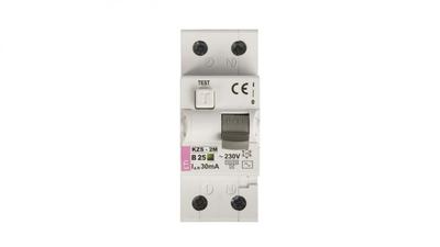 Differential Circuit Breaker 2P 25A B 0.03A Type AC KZS-2M 002173106