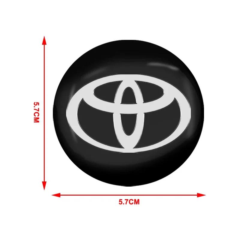 Car Wheel Center Hub Cap 56mm Emblem Decal Wheel Sticker For Toyota C-hr Prado Rav4 Yaris Hilux Prius Avensis Corolla Camry