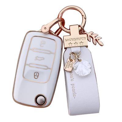 Key Case for Volkswagen Smart Key Case Volkswagen Key Cover Key Holder 3 Buttons