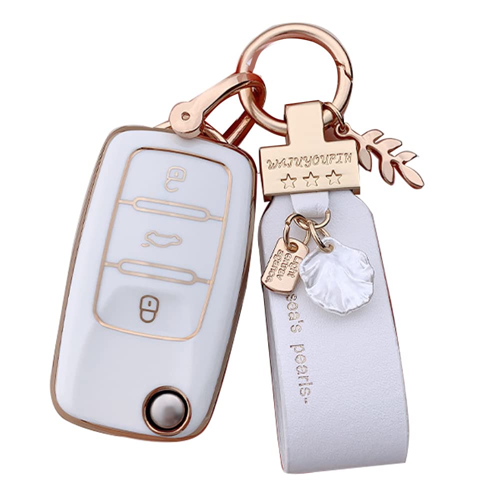 Key Case for Volkswagen Smart Key Case Volkswagen Key Cover Key Holder 3 Buttons