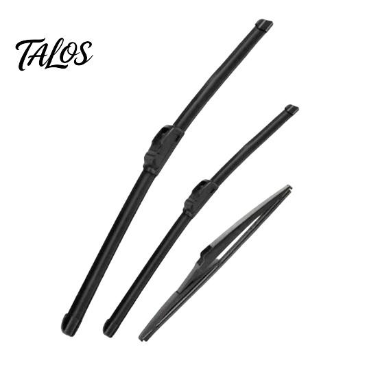 High Performance Auto Wipers Wiper Blades for Kia Rio 3 UB 2011-2017, 26"+16"+11" Beamless Front Rear Seamless Fit Curved Glass Full Set, Quiet
