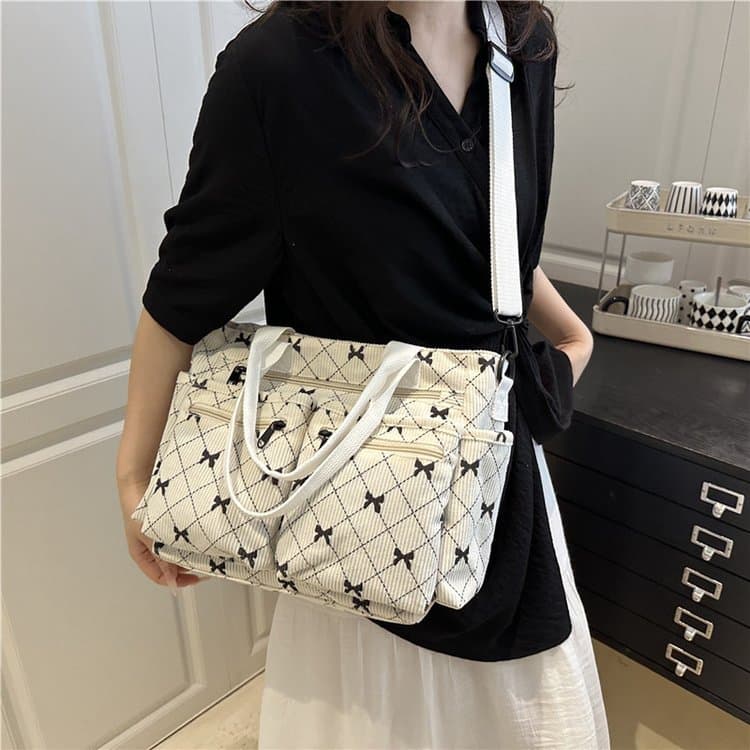 Bow Print Women's Shoulder Bag Crossbody Bag