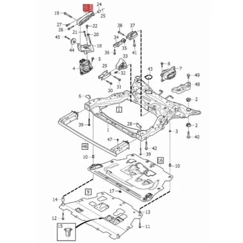 32298950 Improved Engine Claw engine fixing pad for Volvo S60 S90 XC60 XC90 V40 V60 V90